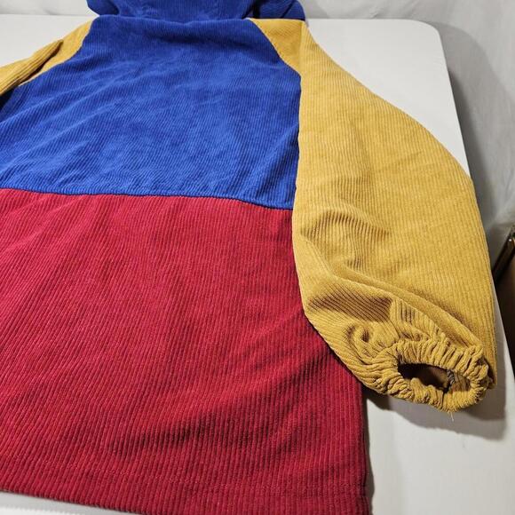 Vintage Corduroy Color Block Half Zip Charm KP Mens Size S (Fits Like Medium) - Picture 6 of 15